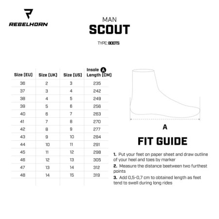 BUTY REBELHORN SCOUT BLACK MATT 36
