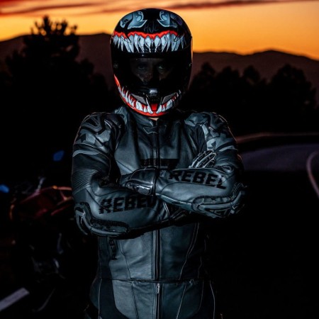 SPODNIE SKÓRZANE REBELHORN REBEL BLACK 46
