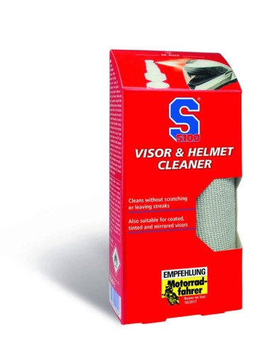 Przejdź do produktu PREPARAT DO CZYSZCZENIA WIZJERA I SKORUPY KASKU S100 VISOR AND HELMET CLEANER 100ML