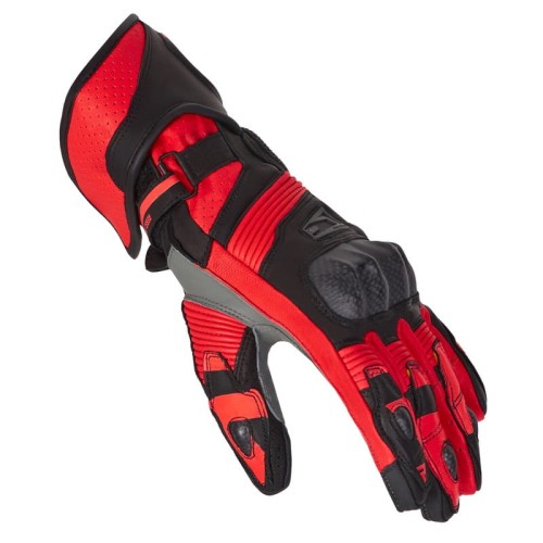 Przejdź do produktu RĘKAWICE SKÓRZANE REBELHORN FIGHTER BLACK/FLUO RED
