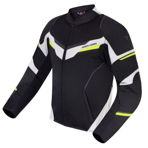 Przejdź do produktu KURTKA TEKSTYLNA REBELHORN FLUX BLACK/ICE/FLO YELLOW 