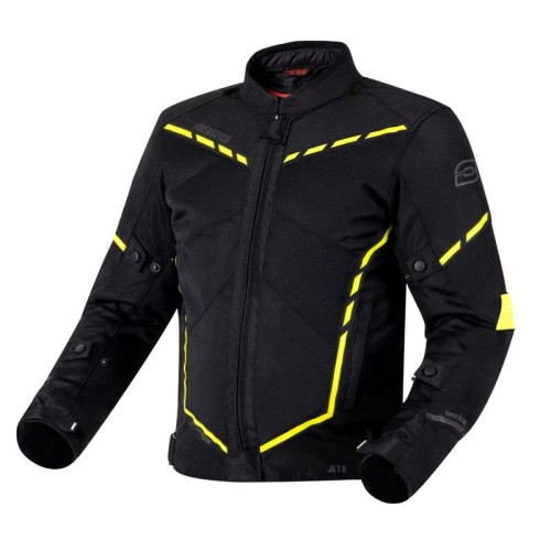 Przejdź do produktu KURTKA TEKSTYLNA OZONE JET II BLACK/FLUO YELLOW 