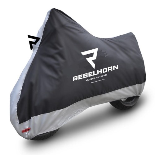 Przejdź do produktu POKROWIEC NA MOTOCYKL REBELHORN COVER II BLACK/SILVER S
