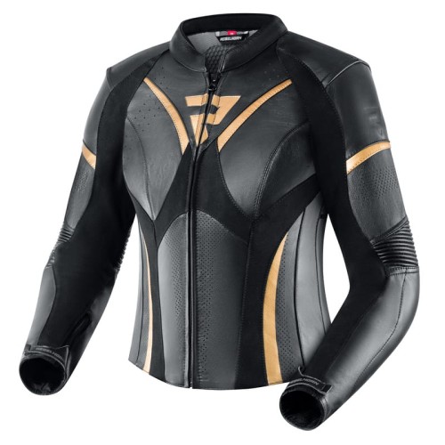 Przejdź do produktu KURTKA SKÓRZANA REBELHORN REBEL LADY BLACK/GOLD