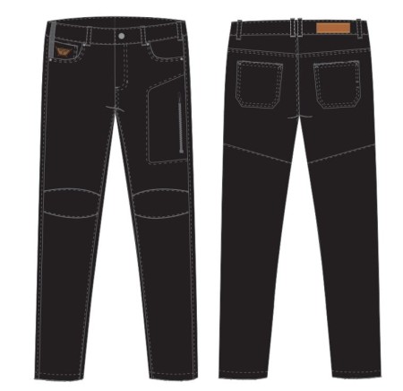 SPODNIE JEANS REBELHORN RAGE II TAPERED FIT WASHED BLACK W28L32