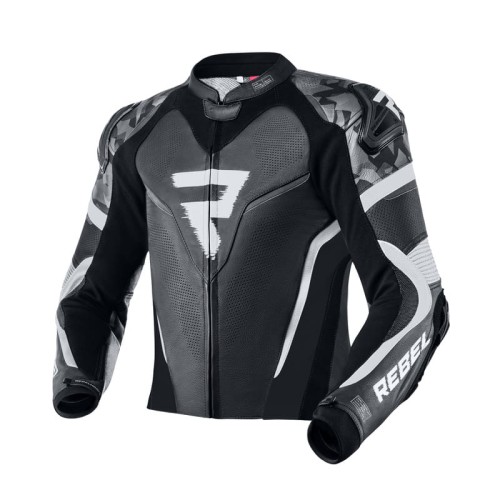 Przejdź do produktu KURTKA SKÓRZANA REBELHORN REBEL BLACK/WHITE 
