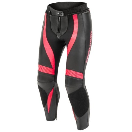 SPODNIE SKÓRZANE REBELHORN REBEL LADY PINK/BLACK D36