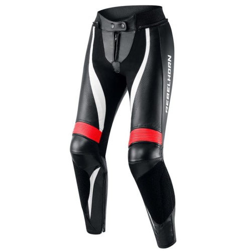 Przejdź do produktu SPODNIE SKÓRZANE REBELHORN REBEL LADY BLACK/FLO RED/WHITE 