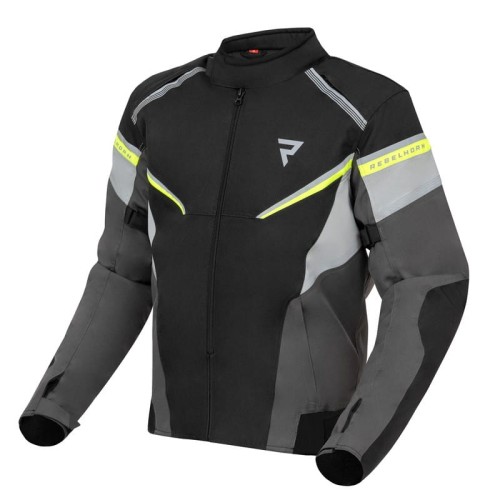 Przejdź do produktu KURTKA TEKSTYLNA REBELHORN SPARK BLACK/GREY/FLUO YELLOW 