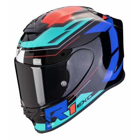 Przejdź do produktu SCORPION KASK EXO-R1 AIR BLAZE BK-BLUE-RED