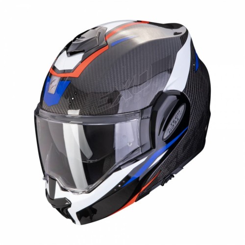 Przejdź do produktu SCORPION KASK EXO-TECH CARBON ROVER BLACK-RED-BLUE