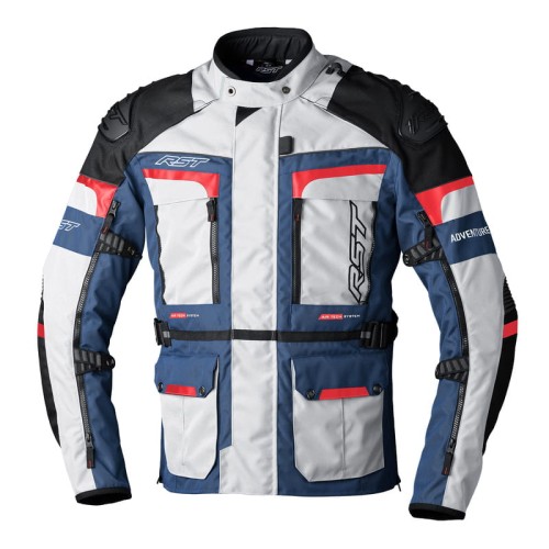 Przejdź do produktu KURTKA TEKSTYLNA RST PRO SERIES ADVENTURE X Silver/Dark Blue/Red