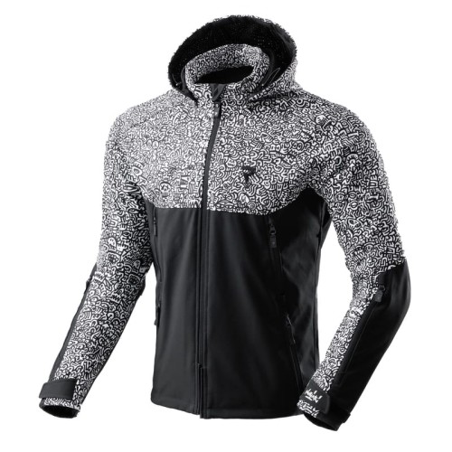 Przejdź do produktu Kurtka Tekstylna Rebelhorn Slash Noriaki Black/White Softshell