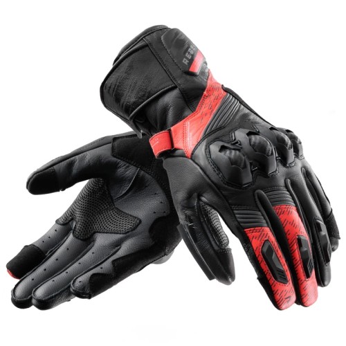 Przejdź do produktu Rękawice Skórzane Rebelhorn Viper Black/Grey/Fluo Red