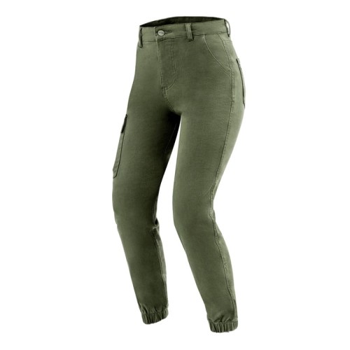 Przejdź do produktu SPODNIE JEANS OZONE JANE LADY JOGGER FIT OLIVE 