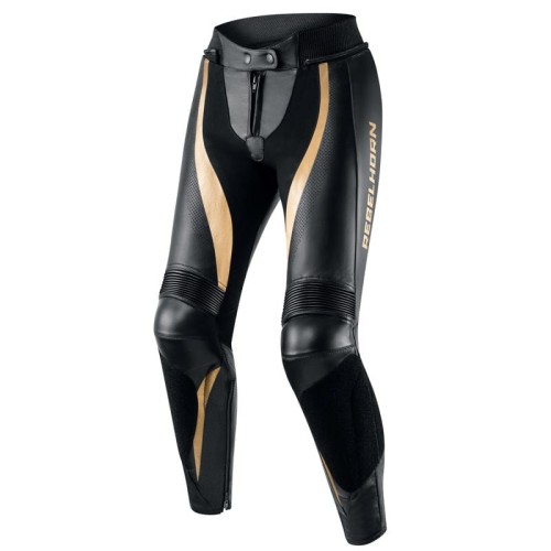 Przejdź do produktu SPODNIE MOTOCYKLOWE SKÓRZANE DAMSKIE REBELHORN REBEL BLACK GOLD W34