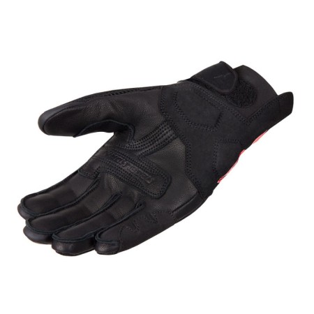 RĘKAWICE MOTOCYKLOWE DAMSKIE REBELHORN GAP 3 BLACK FLUO RED WXS