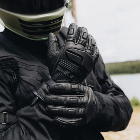 RĘKAWICE MOTOCYKLOWE OZONE TOURING 2 BLACK