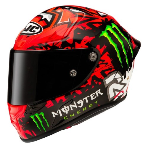 Przejdź do produktu KASK MOTOCYKLOWY HJC RPHA1 QUARTARARO REPLICA 2 RED BLACK