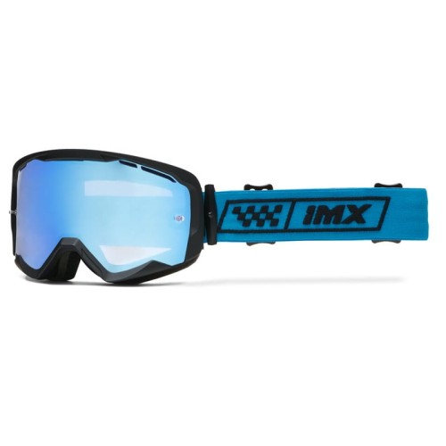 Przejdź do produktu GOGLE IMX ENDURANCE RACE MATT BLACK / BLUE - SZYBA IRIDIUM BLUE + CLEAR (2 SZYBY W ZESTAWIE)