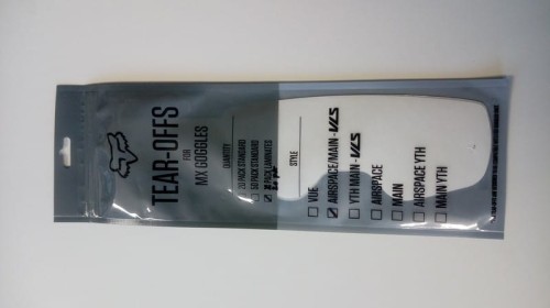 Przejdź do produktu ZRYWKI TEAR-OFF DO GOGLI FOX AIRSPACE/MAIN II LAMINOWANE 20PK CLEAR