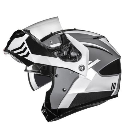 KASK MOTOCYKLOWY HJC C91N KAON BLACK WHITE