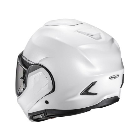 KASK MOTOCYKLOWY HJC F100 SOLID PEARL WHITE