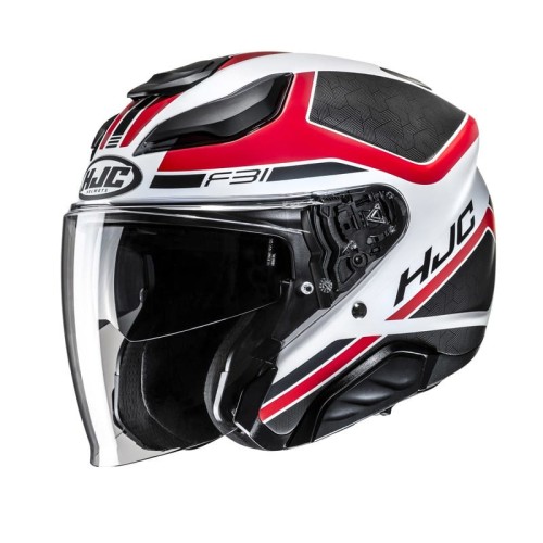 Przejdź do produktu KASK MOTOCYKLOWY HJC F31 CERON BLACK RED