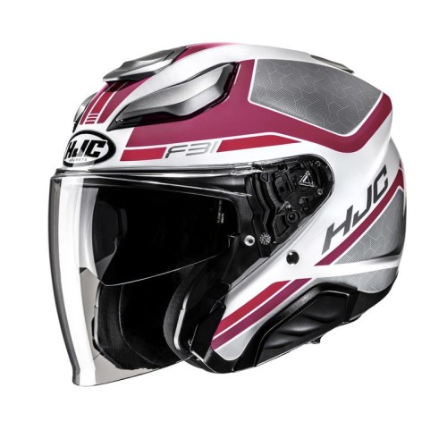 Przejdź do produktu KASK MOTOCYKLOWY HJC F31 CERON PINK GREY