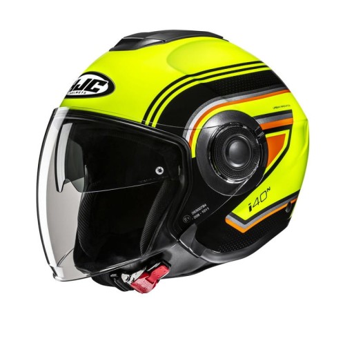 Przejdź do produktu KASK MOTOCYKLOWY HJC I40N LINIA YELLOW BLACK