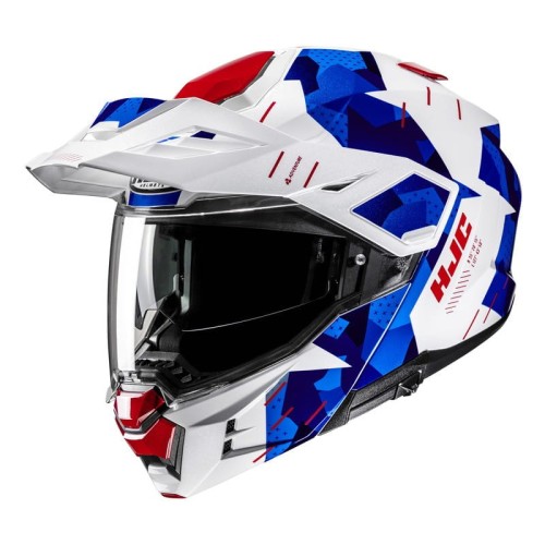 Przejdź do produktu KASK MOTOCYKLOWY HJC I80 ROKI WHITE BLUE
