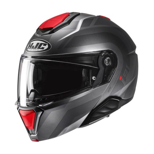 Przejdź do produktu KASK MOTOCYKLOWY HJC I91 ARVEN GREY RED