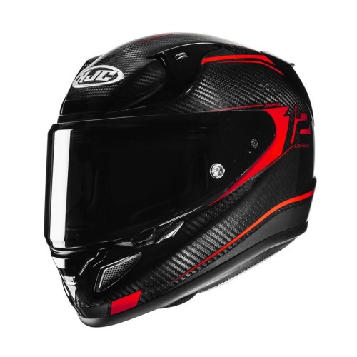 Przejdź do produktu KASK MOTOCYKLOWY HJC RPHA12 CARBON KERES BLACK RED