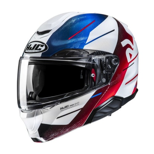 Przejdź do produktu KASK MOTOCYKLOWY HJC RPHA91 BLAT BLACK WHITE BLUE