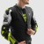 KURTKA MOTOCYKLOWA SKÓRZANA REBELHORN INFERNO BLACK WHITE FLUO YELLOW 46