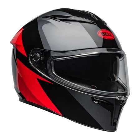 KASK MOTOCYKLOWY BELL LITHIUM ECE6 SHEAR METALLIC GREY RED