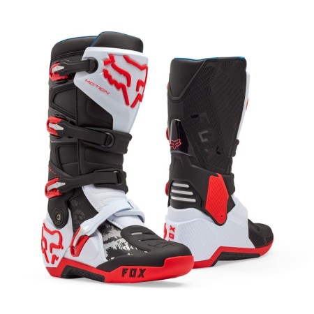 BUTY FOX MOTION WHITE/FLUO RED 9 (WKŁADKA 260MM)