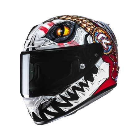 KASK MOTOCYKLOWY HJC RPHA12 KEPINA WHITE RED