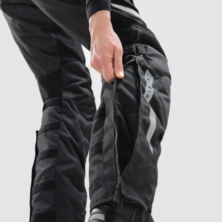 SPODNIE MOTOCYKLOWE TEKSTYLNE REBELHORN CUBBY 5 BLACK (DŁUGA NOGAWKA) L-S