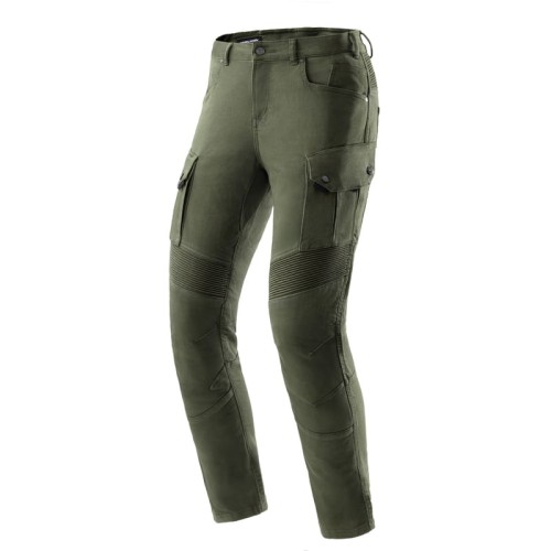 Przejdź do produktu JEANSY MOTOCYKLOWE REBELHORN FASTER OLIVE GREEN