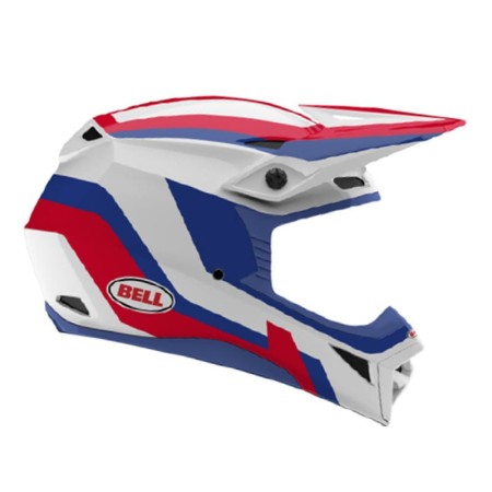 KASK MOTOCYKLOWY BELL MX-10 MIPS DYNO RED WHITE