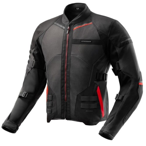 Przejdź do produktu KURTKA MOTOCYKLOWA TEKSTYLNA REBELHORN SCANDAL 3 DARK GREY BLACK RED