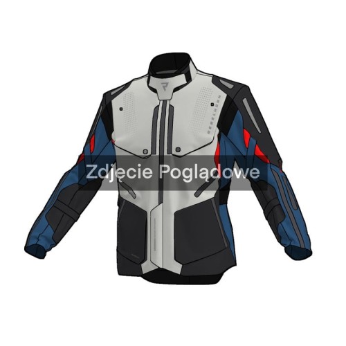 Przejdź do produktu KURTKA MOTOCYKLOWA TEKSTYLNA REBELHORN HIKER 4 LIGHT GREY BLUE RED