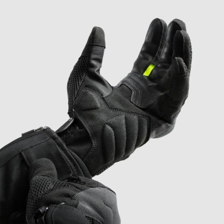 RĘKAWICE MOTOCYKLOWE REBELHORN CORE BLACK GREY FLUO YELLOW