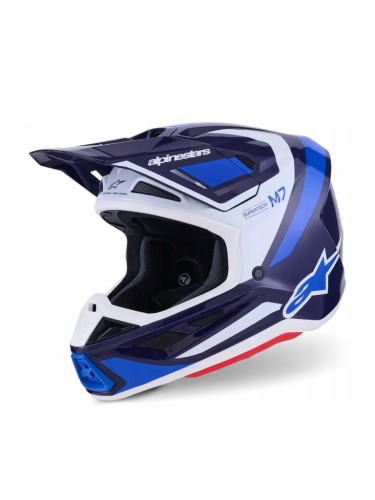 Przejdź do produktu ALPINESTARS KASK S-M7 RISE BLUE WHITE