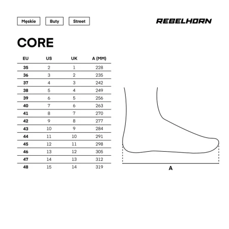 BUTY MOTOCYKLOWE REBELHORN CORE BLACK RED 35