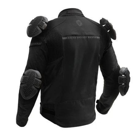 KURTKA MOTOCYKLOWA TEKSTYLNA BROGER GRID BLACK