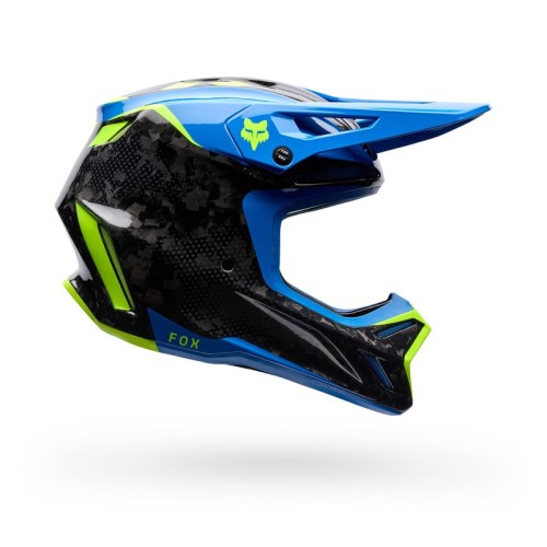 Przejdź do produktu KASK MOTOCYKLOWY FOX V3 RS TACTILE BLUE JEWEL