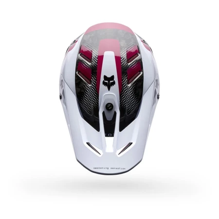 KASK MOTOCYKLOWY FOX V3 RS TACTILE WHITE
