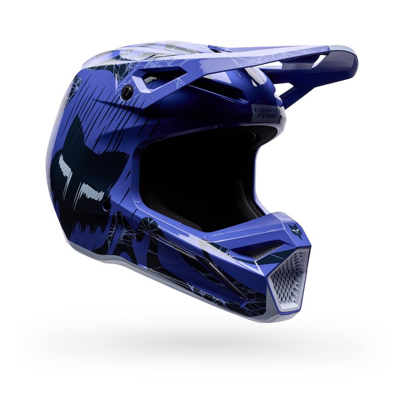 KASK MOTOCYKLOWY JUNIOR FOX V1 DIFFUSE SE PURPLE DOVE